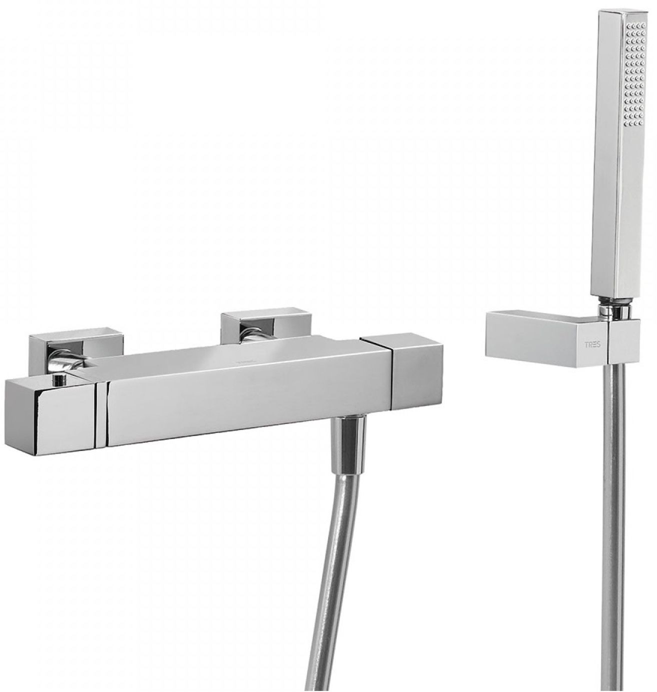 Набор: Термостат для душа с душевым набором  Cuadro Tres 1071649
