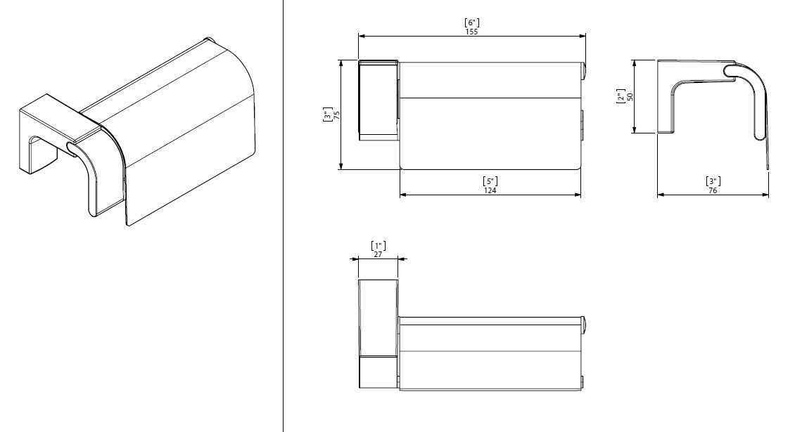 Тримач паперу Creabath Elegance 169399
