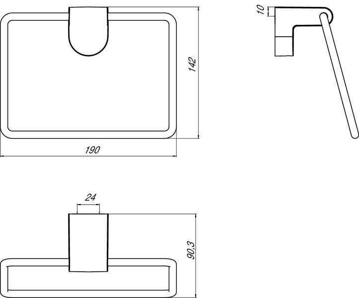Полотенцедержатель Emco Mundo 3355 001 00