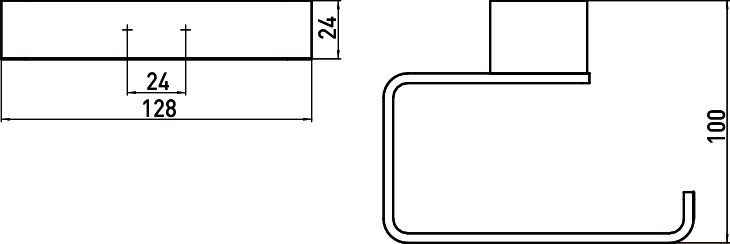 Паперотримач Emco Loft Black 0500 133 01