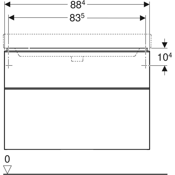 Шкафчик под умывальник Geberit Smyle Square 500.354.JK.1