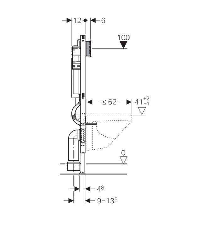 Инсталляция для унитаза Geberit Duofix Sigma 111.300.00.5