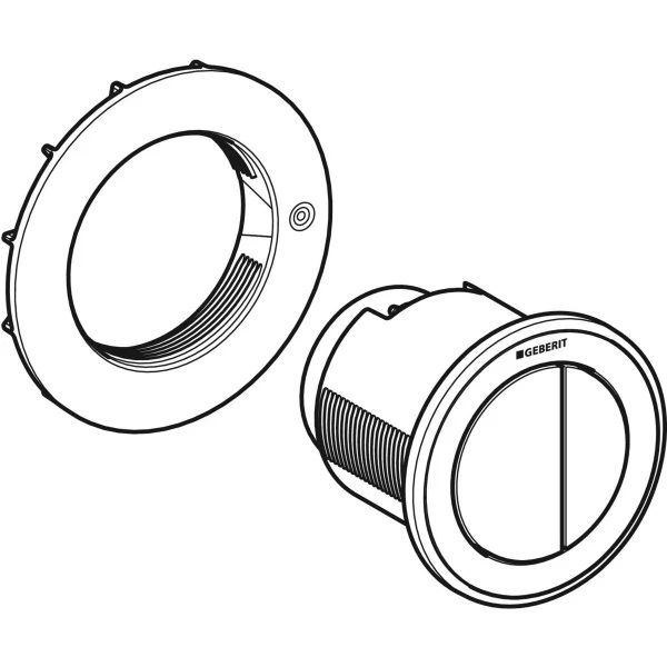 Пневмоклавиша смыва Geberit Тип 10 (установка мебель) 116.057.KJ.1