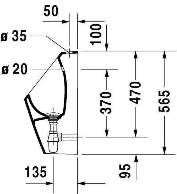Пісуар Duravit D-Code 0828300007