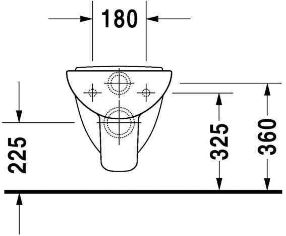 Унітаз підвісний Duravit D-Code (компакт) 22110920002