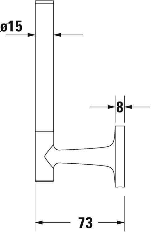 Паперотримач Starck T Duravit (запасний) 0099391000