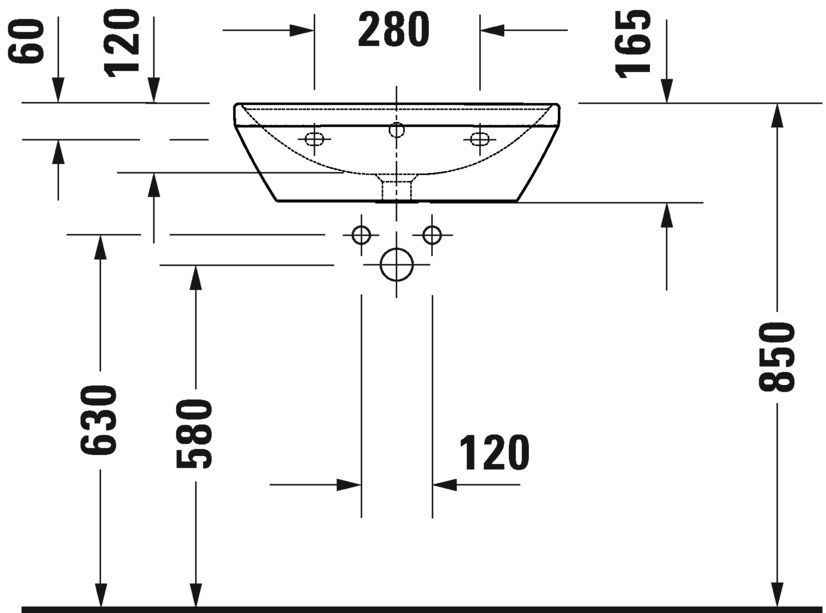 Умивальник Duravit D-Neo 2366550060