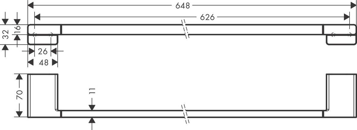 Крючок Hansgrohe AddStoris 41747000