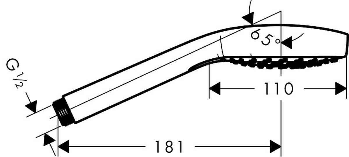 Ручний душ Hansgrohe Croma Select E  Vario 110 3jet 26812400