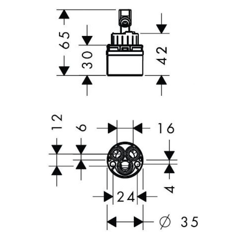 Керамический картридж HANSGROHE M3/M2 92730000