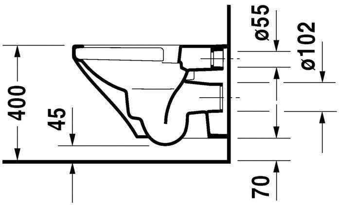 Унітаз підвісний Duravit DuraStyle (Rimless з кришкою) 45510900A11