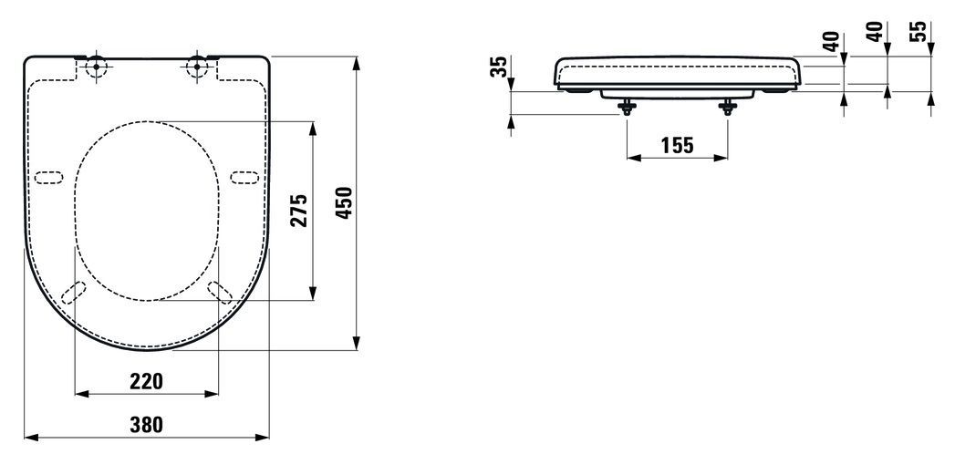 Крышка сиденья Laufen PRO H8969503000001 H8969513000001
