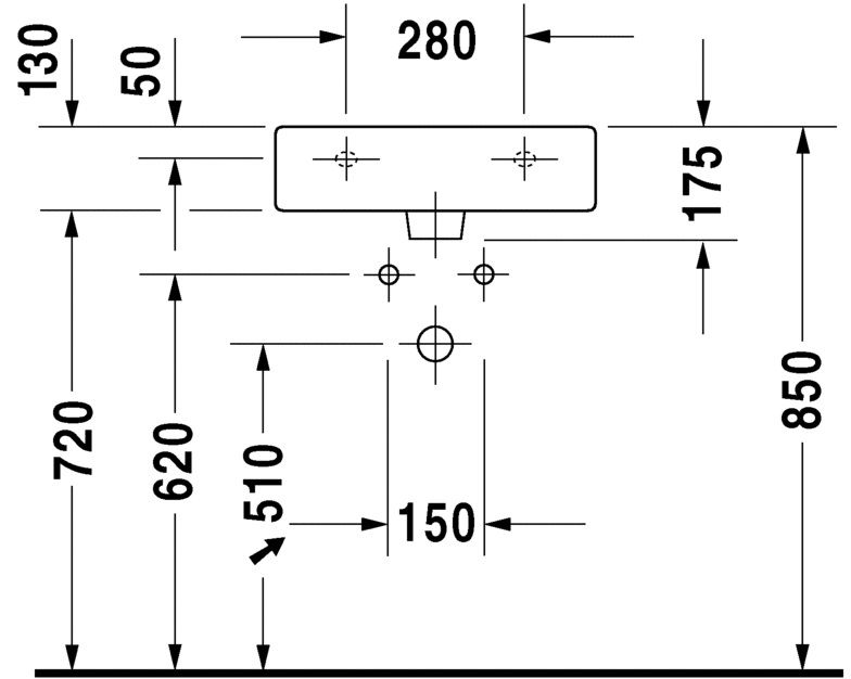 Умывальник Duravit Vero Air 0454500000