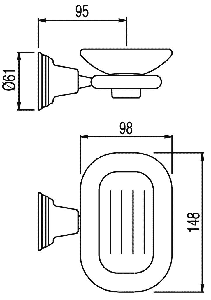 Мыльница Tres Clasic 02463610AC