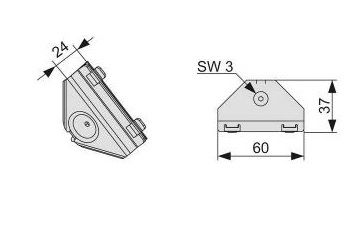 Угловой соединительный элемент Tece 9010002