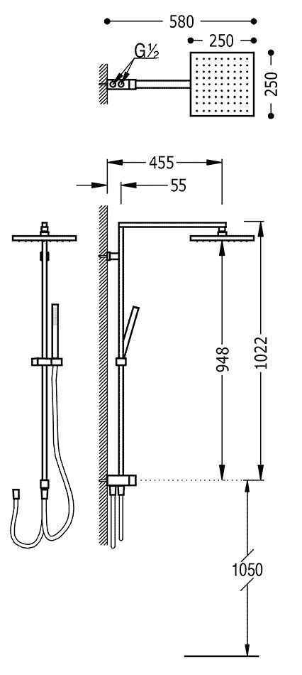 Душова система Tres Cuadro 107476