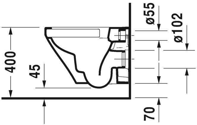 Унітаз підвісний Duravit DuraStyle (Rimless компакт) 2571092000
