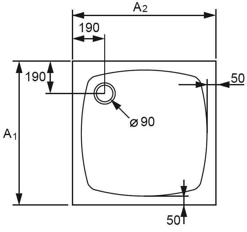 Піддон Huppe Streamline 250101.055
