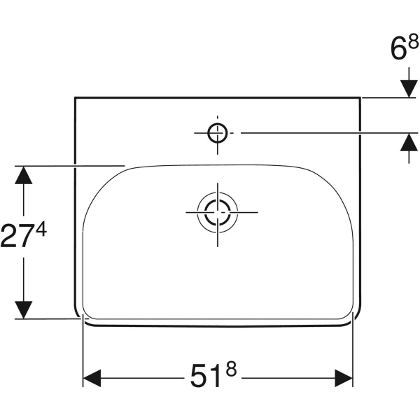 Дзеркальна шафа Geberit Option Basic 500.259.01.1