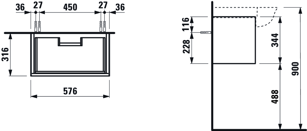 Биде подвесное Laufen The New Classic H4060310856271