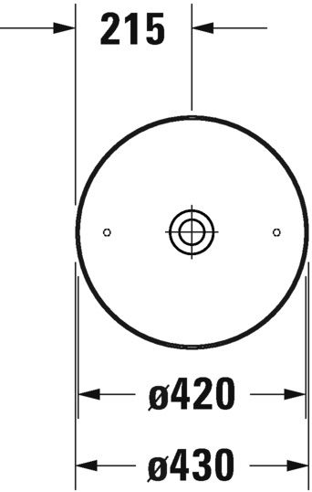 Умывальник на столешницу Duravit Cape Cod 2328432600