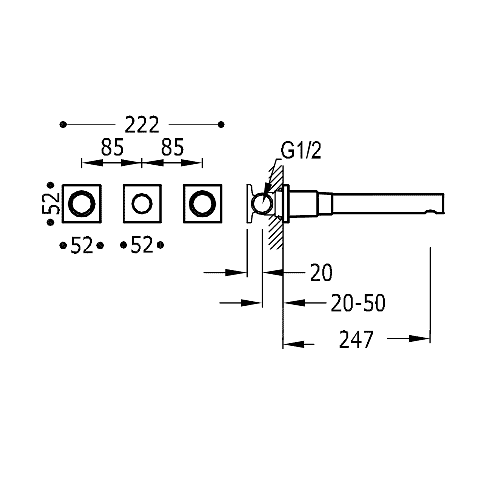 Смесители для раковины Tres Project 21175301OM