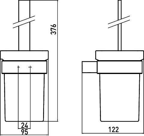 Йоржік з колбою Emco Loft Black 0515 133 00