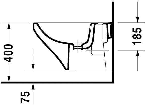 Біде підвісне Duravit DuraStyle (компакт) 2285150000
