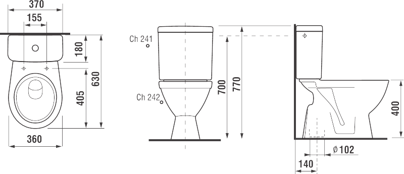 Унітаз компакт JIKA LYRA PLUS H8263870002421