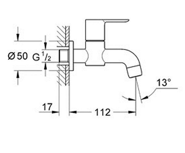 Излив с вентилем Grohe 20238000