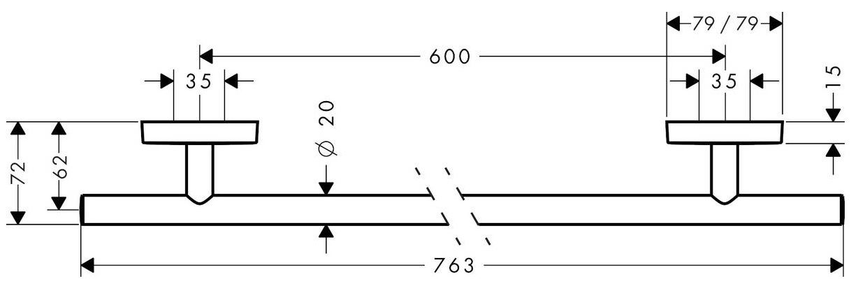 Полотенцедержатель Hansgrohe PuraVida 41506000