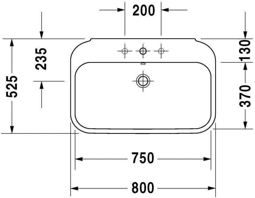 Умивальник Duravit Happy D.2 2316800000