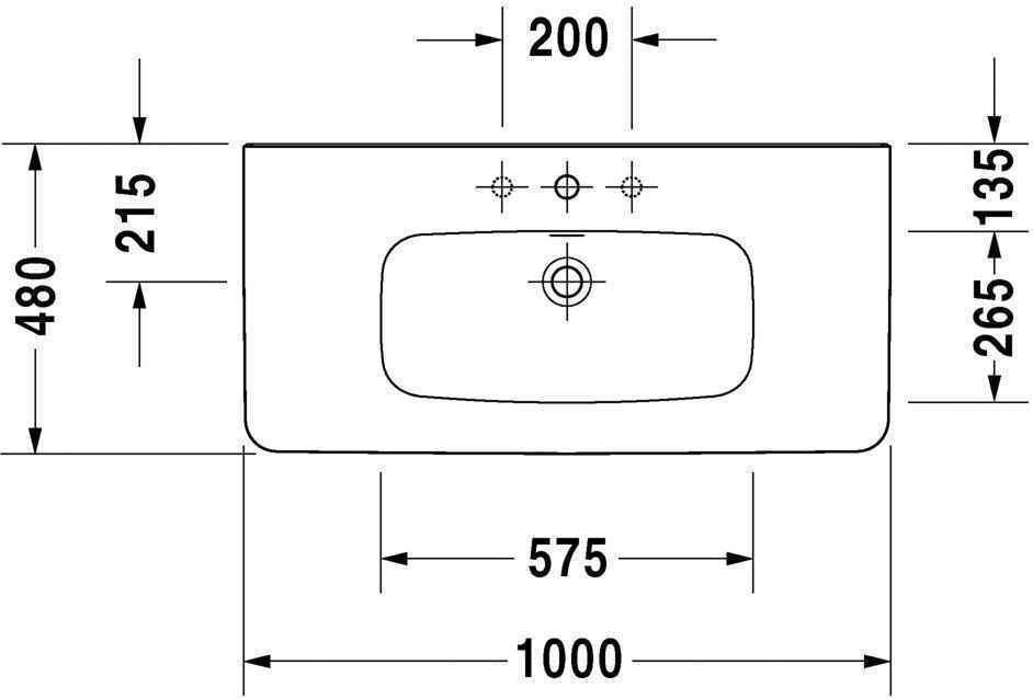 Умивальник Duravit DuraStyle 2320100000
