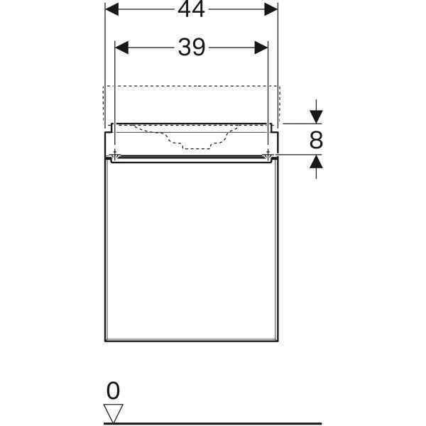 Тумба для умивальника Geberit CITTERIO 500.555.JJ.1