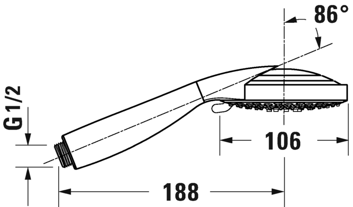Ручний душ Duravit UV0650009000