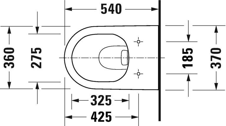 Унитаз подвесной Duravit D-Neo (Rimless) 2577092000
