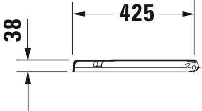 Кришка для унітазу Duravit 0063890000