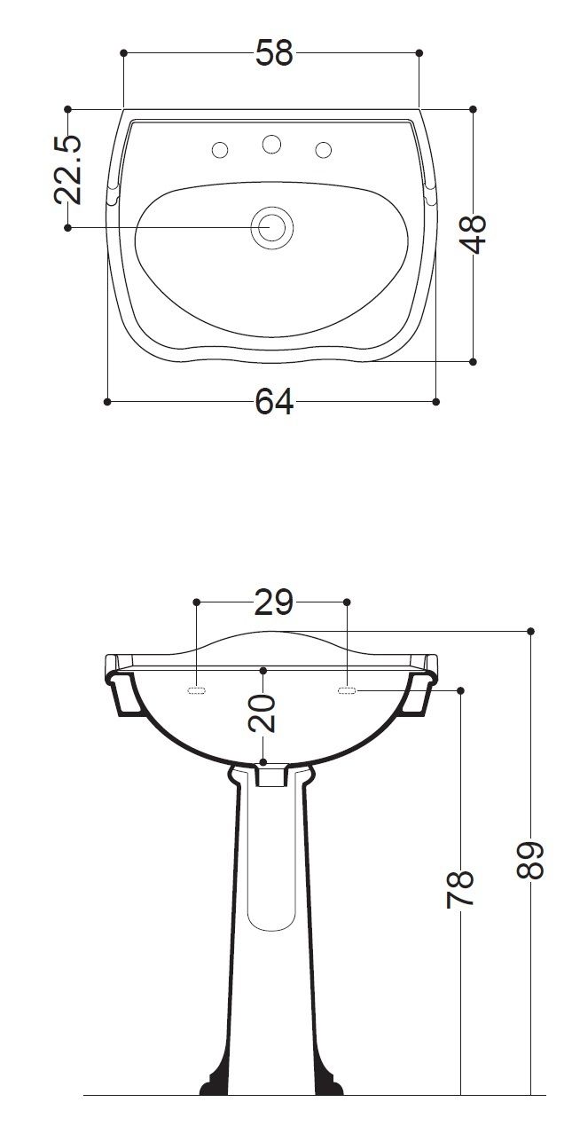 Умывальник AXA Contea 0603101