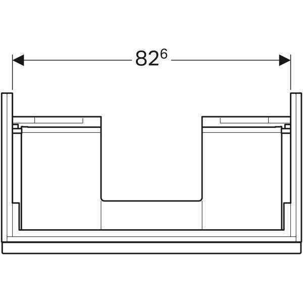 Тумба під умивальник Geberit  iCon 841292000