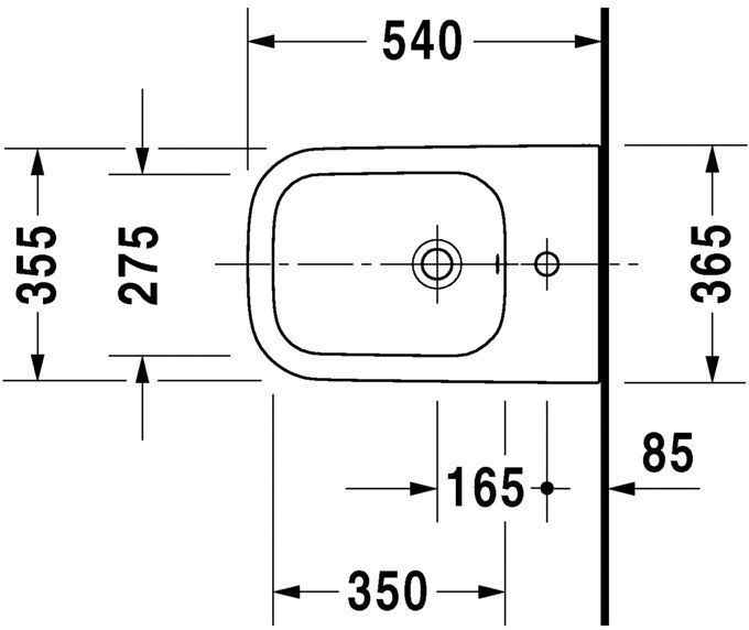 Біде підвісне Duravit Happy D.2 2258150000