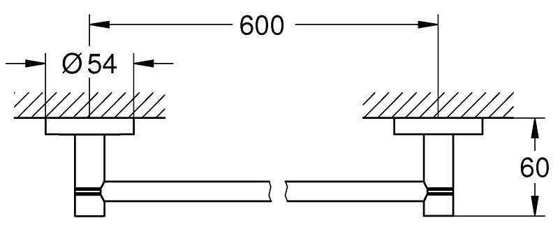 Рушникотримувач Grohe Essentials 40366AL1