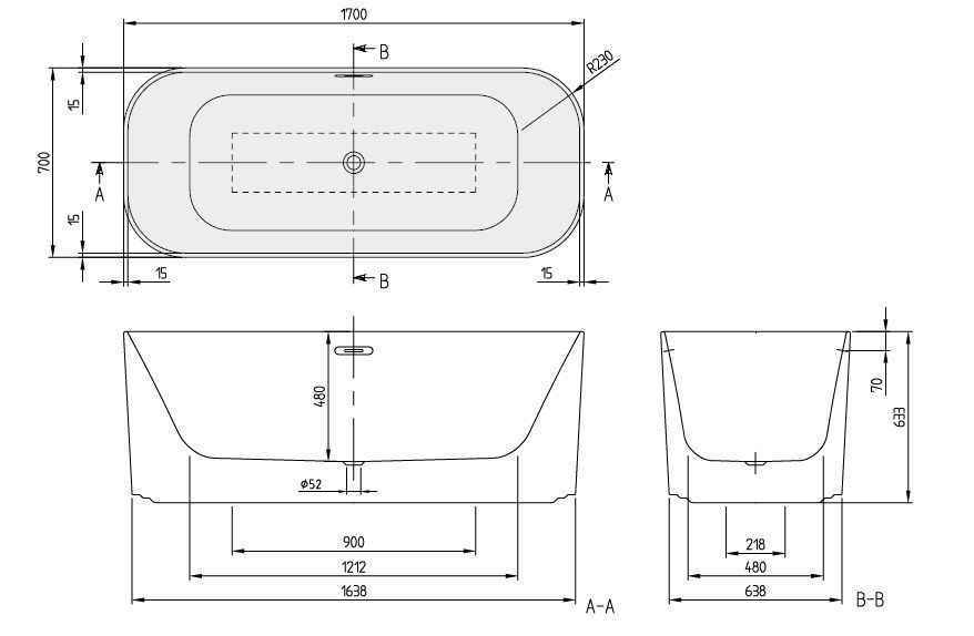 Ванна Villeroy&Boch Finion duo UBQ177FIN7A200V496