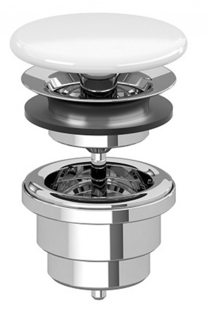 Донный клапан керамический белый (новый арт.68350001)