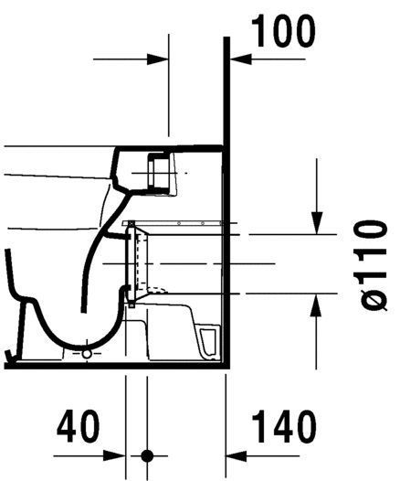 Унитаз напольный Duravit DuraStyle 2150090000