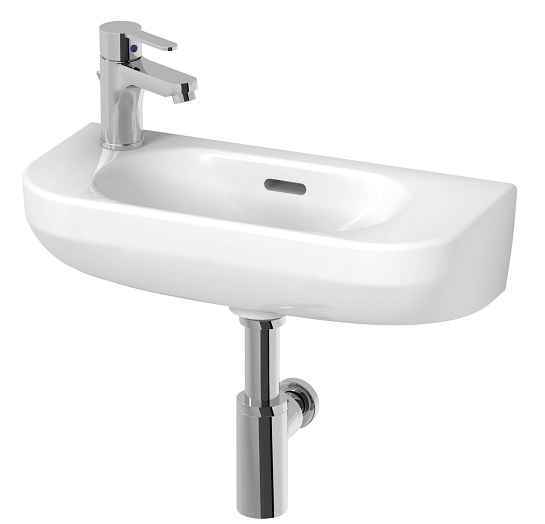 Deep by Jika Раковина прямокутна підвісна 500*230 мм, ліва,з отвором для змішувача, з переливом