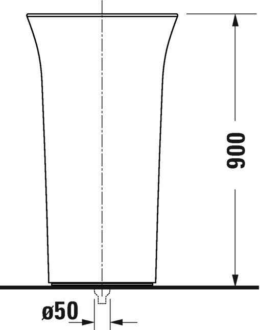 Підлоговий умивальник White Tulip Duravit 2703500070