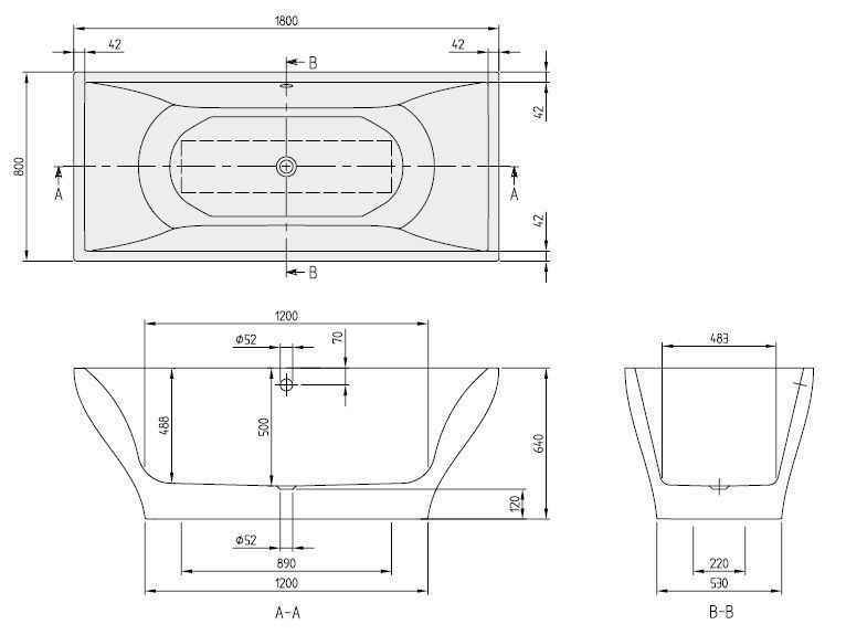 Ванна Villeroy&Boch La Belle UBQ180LAB9W1V-96