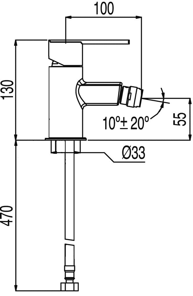 Смеситель для биде Tres Lex 181120