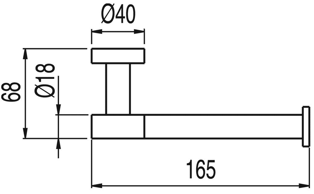 Бумагодержатель Tres Max 16163606AC