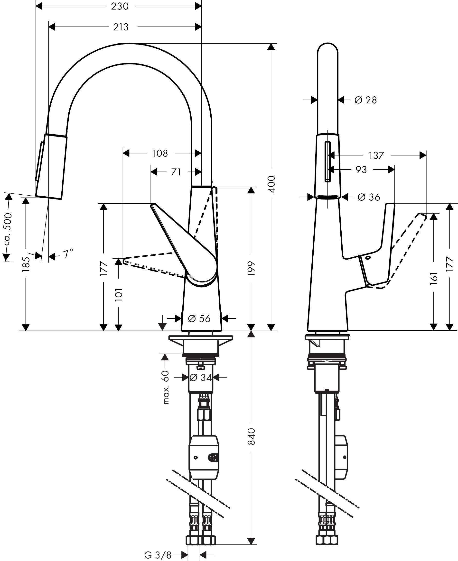 Змішувачі для кухні Talis M51 Hansgrohe 72815800